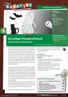 Vorschau - Stundenentwürfe - Gruseliger Fensterschmuck - Deckblatt