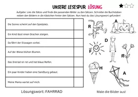 Vorschau - Arbeitsblätter - Lesespuren SPIELPLATZ 🛝 - (DaZ, Grundschule) - Seite 3