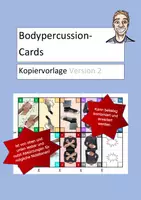 Vorschau - Mal- und Bastelvorlagen - 🔵 Bodypercussion-Cards - Musikalische Karten - Mehrstimmig musizieren - Notation von Bodypercussion - Zufallsprinzip - Kanon musizieren - Musikunterricht - Kreative Musik - Deckblatt