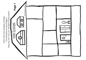 Vista previa - Manualidades / Dibujos para colorear - HOUSE. "Turn on the lights" (feel the magic) - página 1