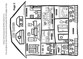 Vista previa - Manualidades / Dibujos para colorear - HOUSE. "Turn on the lights" (feel the magic) - página 2