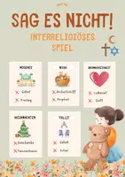 Vorschau - Spiele - SagEsNicht INTERRELIGIÖS 🧸 - Judentum, Christentum, Islam - Deckblatt