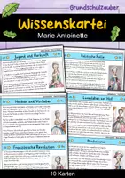 Vorschau - Bildkarten - Marie Antoinette - Wissenskartei - Berühmte Persönlichkeiten - Deckblatt