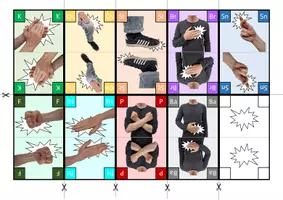 Vorschau - Mal- und Bastelvorlagen - 🔵 Bodypercussion-Cards - Musikalische Karten - Mehrstimmig musizieren - Notation von Bodypercussion - Zufallsprinzip - Kanon musizieren - Musikunterricht - Kreative Musik - Seite 1