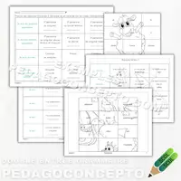 Aperçu - Cartes d'exercices - Double entrée grammaire - Page de couverture