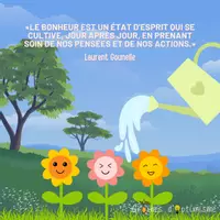 Aperçu - Affichage - Citation - Laurent Gounelle - Prendre soin de ses pensées - Page de couverture