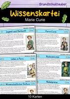 Vorschau - Bildkarten - Marie Curie - Wissenskartei - Berühmte Persönlichkeiten - Deckblatt