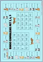 Vorschau - Arbeitsblätter - Hunde Bingo Einmaleins Mathe 2. Klasse 3. Klasse 5 Spielpläne - Seite 3
