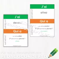 Aperçu - Cartes / Images - J’ai qui a_Conjugaisons-4 - Page de couverture