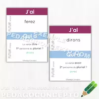 Aperçu - Cartes / Images - J’ai qui a_Conjugaisons-5 - Page de couverture