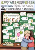 Vorschau - Präsentationen/Tafelbilder - Verabschiedung / Abschied - Gesprächskarten Sprechblasen - Deckblatt