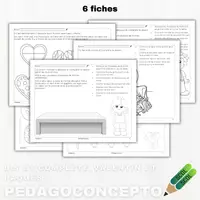 Aperçu - Cartes d'exercices - Lis et complète_Valentin et Paques - Page de couverture