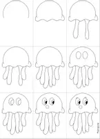 Vorschau - Mal- und Bastelvorlagen - Kunst Sommer: Singender Jellyfish - Seite 3