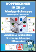 Vorschau - Stationenlernen - Schnipp-Schnapps - Kopfrechnen im ZR 20 - Deckblatt