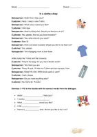Vorschau - Arbeitsblätter - In a clothes shop - reading comprehension 5. Klasse - Seite 2