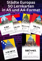 Vorschau - Merkblätter - 50 Hauptstädte Europas - Lernkarten in A4 und A5 - Deckblatt