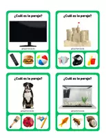Vista previa - Tarjetas / Manipulativos - Parejas Lógicas: Estimulación Cognitiva para Adultos - página 1