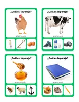 Vista previa - Tarjetas / Manipulativos - Parejas Lógicas: Estimulación Cognitiva para Adultos - página 2