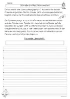 Vorschau - Arbeitsblätter - Schreibanlässe, Gruselgeschichten weiterschreiben - Seite 1