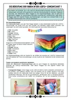 Vorschau - Arbeitsblätter - LGBTQ+ Bedeutung der Flaggen und Farben ; sexuelle Orientierung ; homosexuell heterosexuell bisexuell mit Lösung (Klasse 7 8 9 10) - Deckblatt