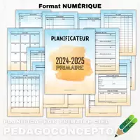 Aperçu - Outils du professeur - Planificateur Primaire 2024-2025_CIEL_ - Page de couverture