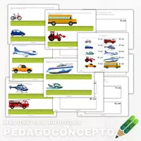 Aperçu - Cartes d'exercices - Mesure les véhicules - Page de couverture