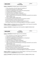 Vorschau - Stundenentwürfe - Arbeitsblatt mit Fragen zur Fotosynthese 7. Klasse Bio - Deckblatt