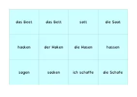 Vorschau - Spiele - Merk es dir! (Länge/Kürze von Vokalen erkennen) - Seite 1