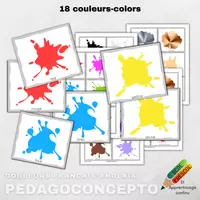Aperçu - Cartes / Images - Couleurs francais-anglais - Page de couverture
