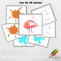 Aperçu - Cartes d'exercices - Mémoire_Couleurs francais-espagnol - Page de couverture