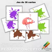 Aperçu - Cartes d'exercices - Mémoire_Couleurs francais-anglais - Page de couverture