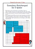 Vorschau - Arbeitsblätter - Kästchenspiel zum Einmaleins: Fußball - Seite 2