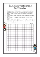Vorschau - Arbeitsblätter - Kästchenspiel zum Einmaleins: Fußball - Seite 3