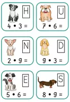Vorschau - Spiele - Rechenspaziergang Malreihen 3 ,6, 9 Hunde Mathe 2. Klasse 3. Klasse Multiplizieren ZR 100 - Seite 2