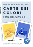 Vorschau - Poster - Farben auf Italienisch: Lernposter mit italienischen Bildern - Deckblatt