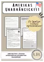 Vorschau - Arbeitsblätter - Amerikas Unabhängigkeit & Boston Tea Party - Deckblatt