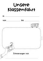 Vorschau - Mal- und Bastelvorlagen - Schullandheim: Tagebuch - Seite 1