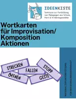 Vorschau - Bildkarten - Wortkarten für Improvisation Komposition Aktionen - Deckblatt