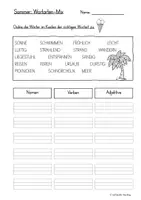 Vorschau - Arbeitsblätter - Wortarten Paket Sommer: 2.-3. Klasse - Seite 2