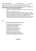 Vorschau - Klassenarbeiten - Klassenarbeit Großstadtlyrik Hofmannsthal - Seite 1