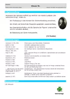 Vorschau - Klassenarbeiten - Der zerbrochne Krug - Klausur Szenenanalyse, Gesprächsanalyse 6. Auftritt - Kleist - Seite 1