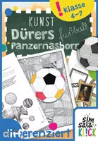Vorschau - Stundenentwürfe - fertige Kunst-Doppel-Stunde: Dürers Rhino zur Fußball-EM - Deckblatt