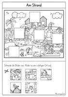 Vorschau - Arbeitsblätter - Wimmelbild: Am Strand (Kindergarten, Sommer) - Seite 3