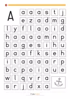 Vorschau - Arbeitsblätter - Labyrinth zur Wiederholung der Groß- und Kleinbuchstaben - Deckblatt