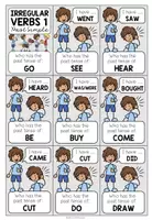 Vorschau - Spiele - IRREGULAR VERBS - I have... who has... ? (differenziert) - Seite 3