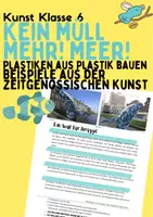 Vorschau - Unterrichtsreihen - Ein Wal in Brügge! Reihe: Kein Müll mehr! Meer. (Kunst, Upcycling, Theorie) - Deckblatt