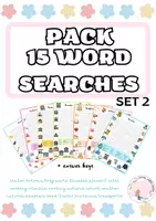 Vista previa - Hojas de trabajo - PACK WORD SEARCHES & CROSSWORDS - página 1