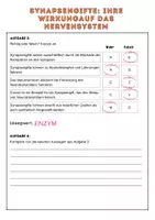Vorschau - Arbeitsblätter - Synapsengifte: Wirkungsweise auf das Nervensystem | Unterrichtsreihe "Nervensystem", Biologie, 9./10. Klasse - Seite 2