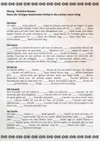 Voorbeeld - Duits - Definiete lidwoorden oefenen - Pagina 2