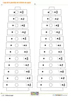 Vista previa - Hojas de trabajo - Plantilla para copiar - xilófono / glockenspiel de papel con código de colores. - página 2